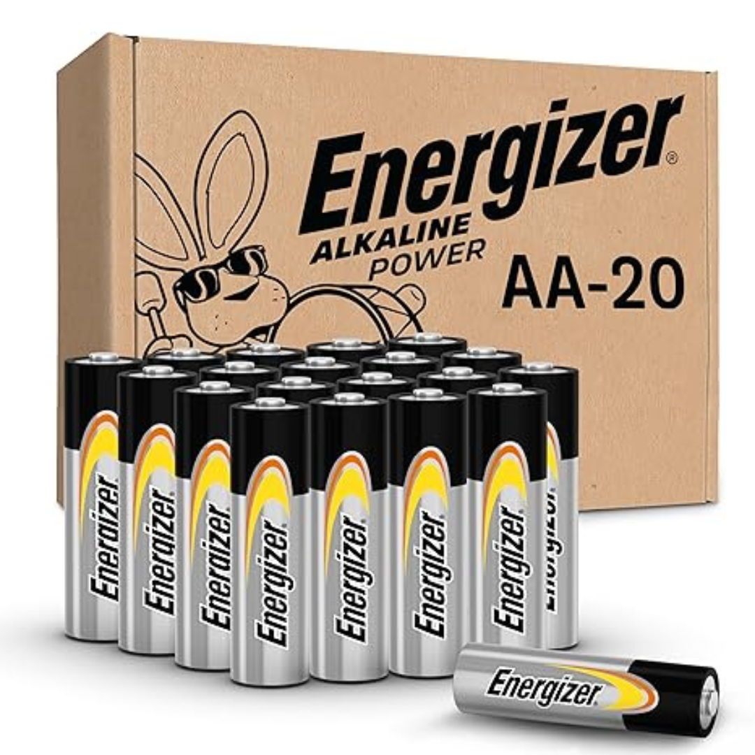 20-Count Energizer Long-Lasting Alkaline AA Batteries