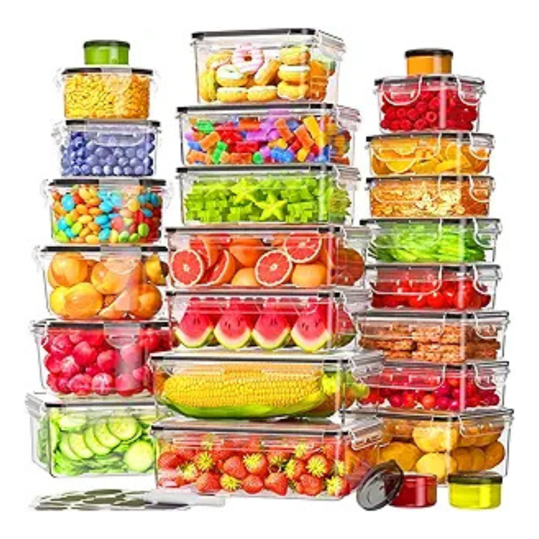 50-Piece Kemethy Airtight Food Storage Containers Set with Lids
