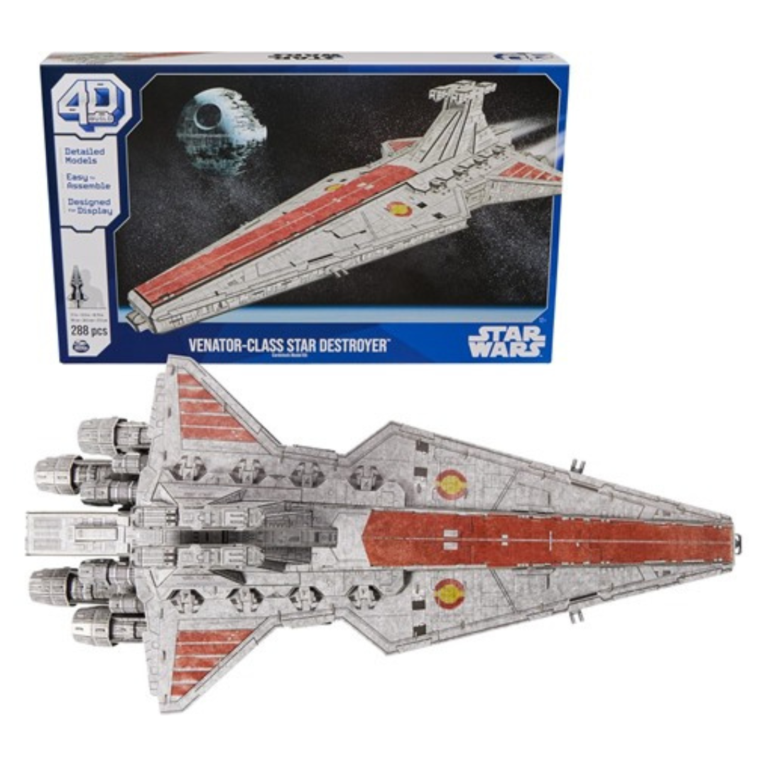 4D Build Star Wars Deluxe Venator Class Star Destroyer 3D Model Kit
