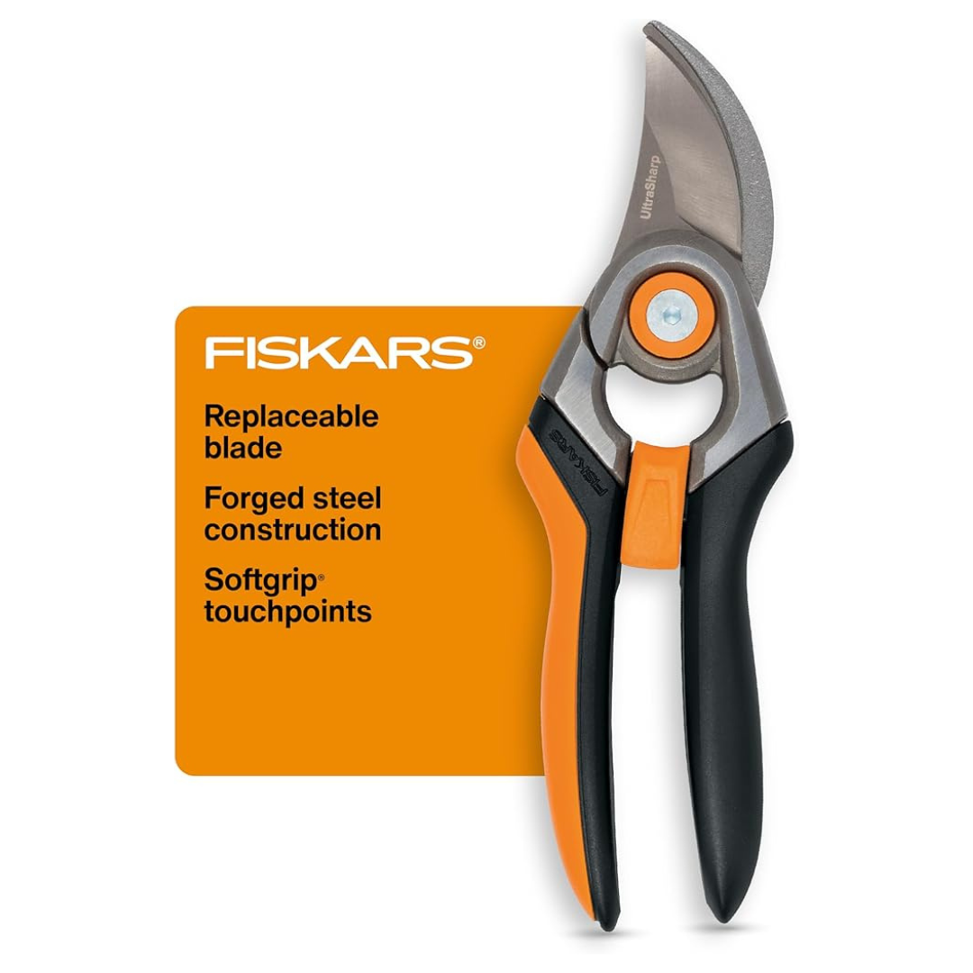 Fiskars Forged Bypass Pruning Shears W/ Replaceable Blade