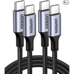 2-Pack UGreen 3.3ft USB-C to USB-C Cables