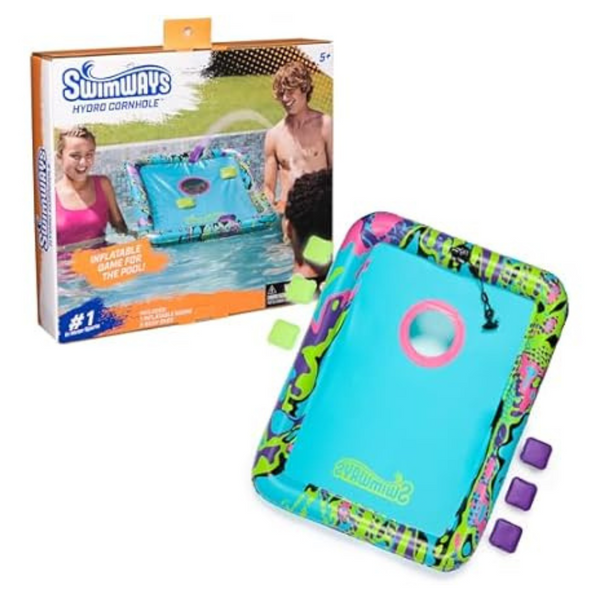 SwimWays Hydro Cornhole with 6 Beanbags