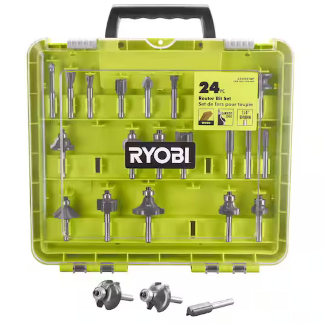 24-Piece RYOBI Router Bit Set