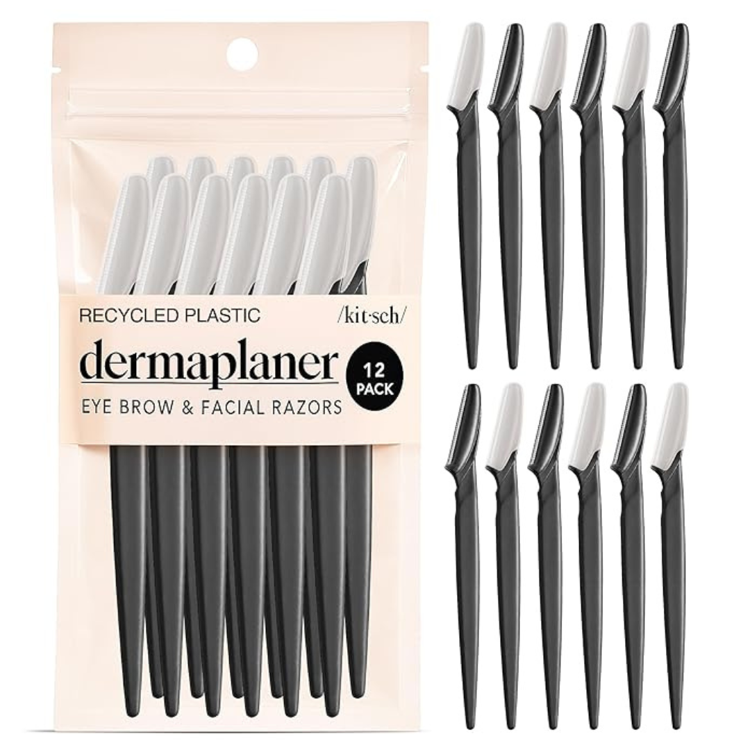 12-Pack Kitsch Dermaplaning Tool Face Razors For Women