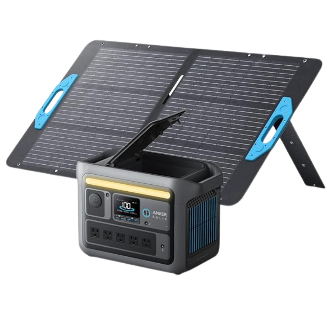 Anker SOLIX C800 Portable Power Station With 100W Solar Panel