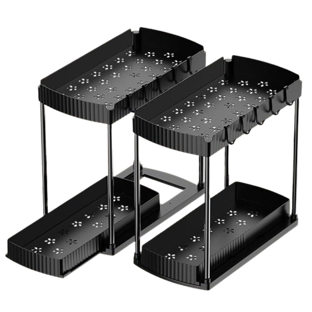 2-Pack Multi-Purpose Under Sink Cabinet Organizer (14.25")