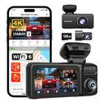 4K+2.5K+1080P Front and Rear F17 Elite 4K 3 Channel Dash Camera