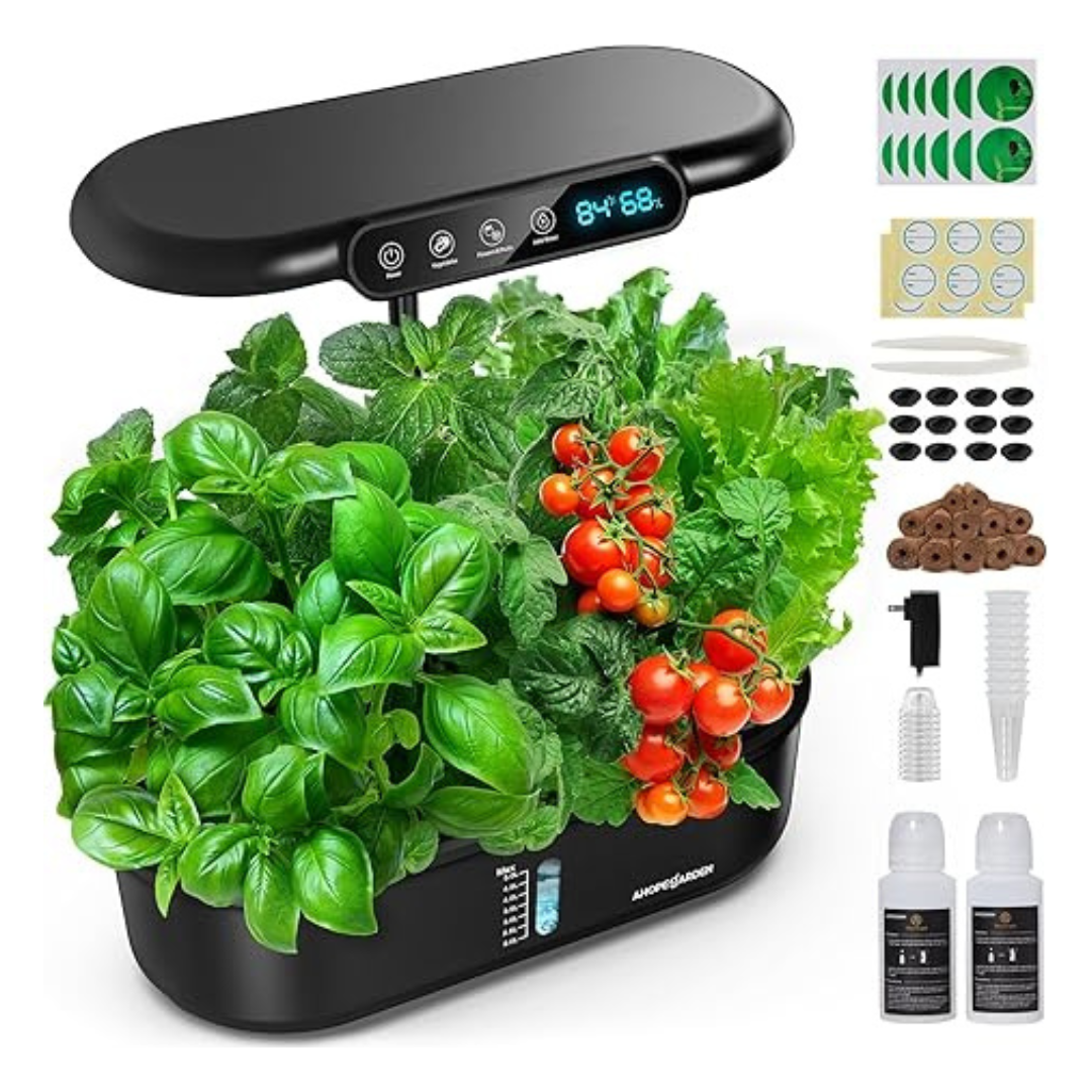 12-Pod Indoor Hydroponics Growing System Kit