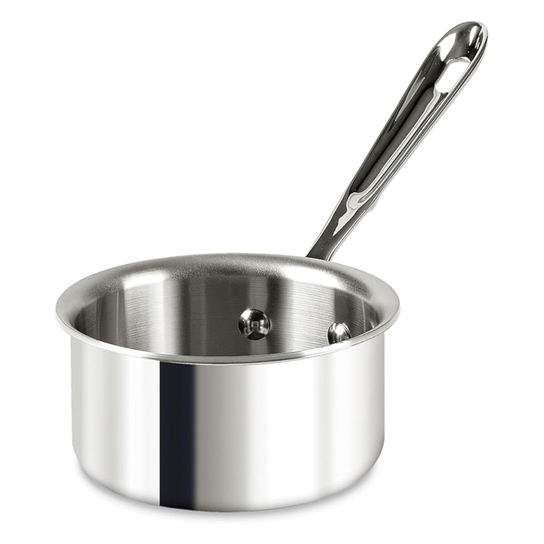 0.5 Quart All-Clad D3 3-Ply Stainless Steel Butter Warmer