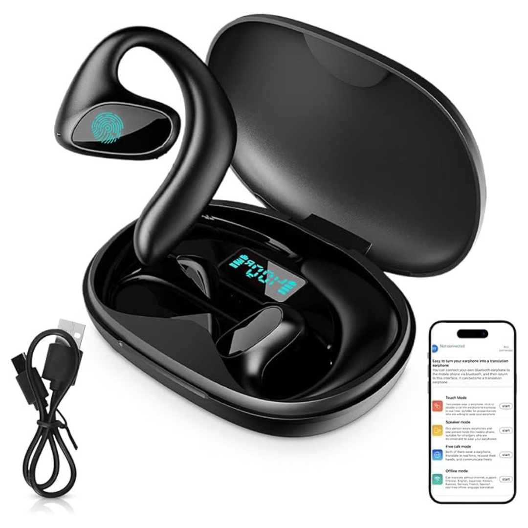 97% Accuracy Translation Bluetooth Earbuds With Offline Mode & 8H Playtime