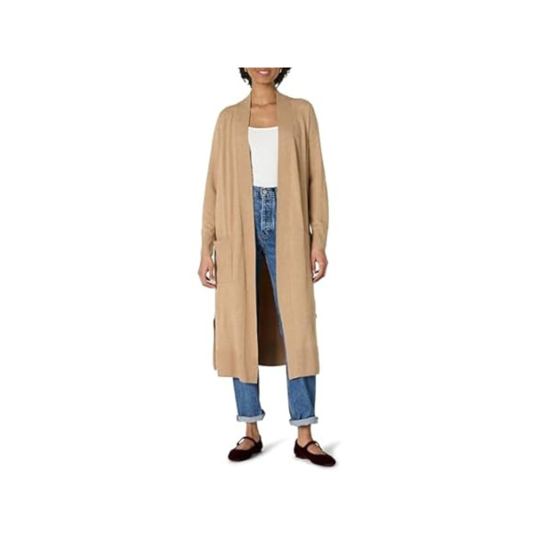 Amazon Essentials Women's Lightweight Duster Length Cardigan Sweater