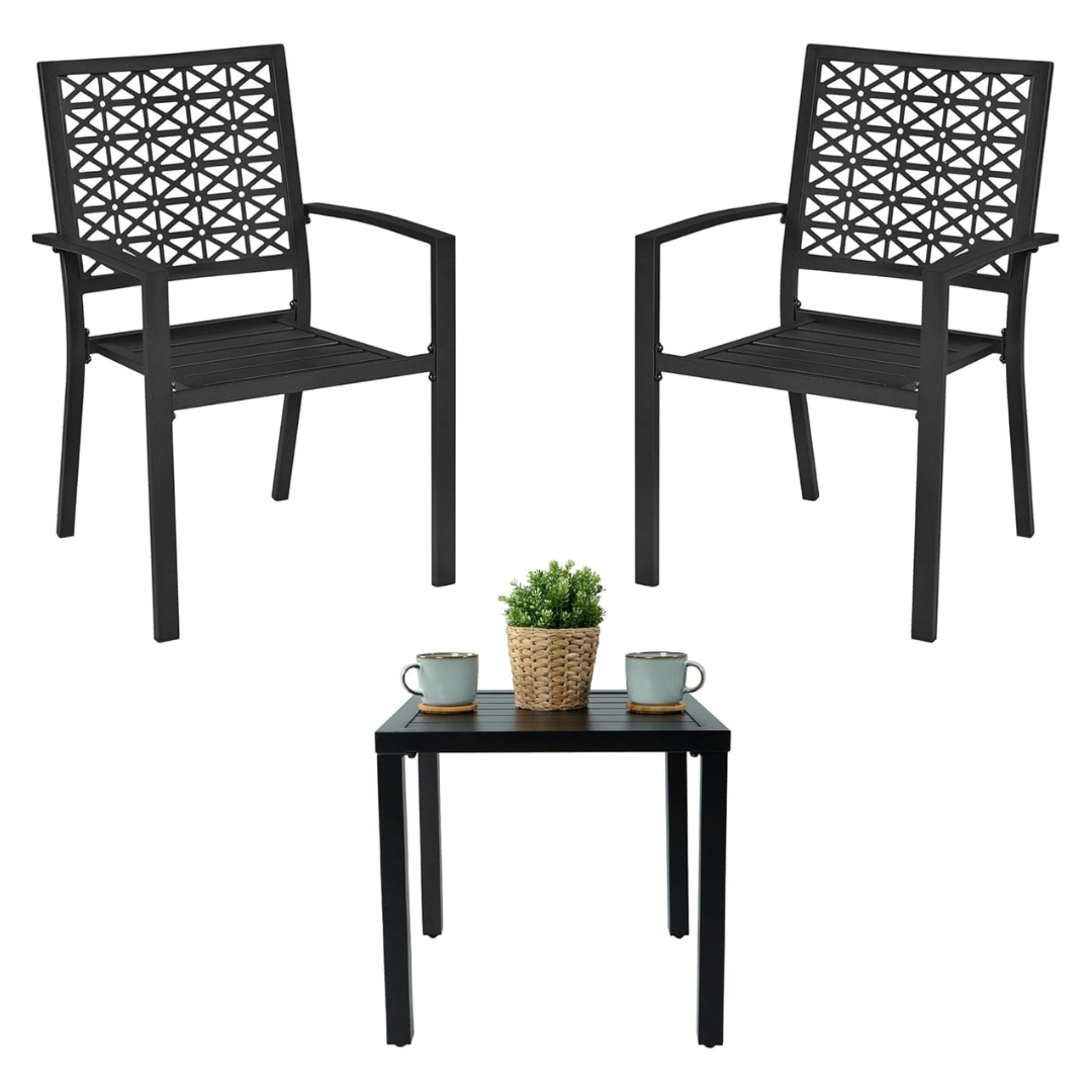 3-Piece Idealhouse Patio Bistro Set With Coffee Table