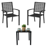 3-Piece Idealhouse Patio Bistro Set With Coffee Table