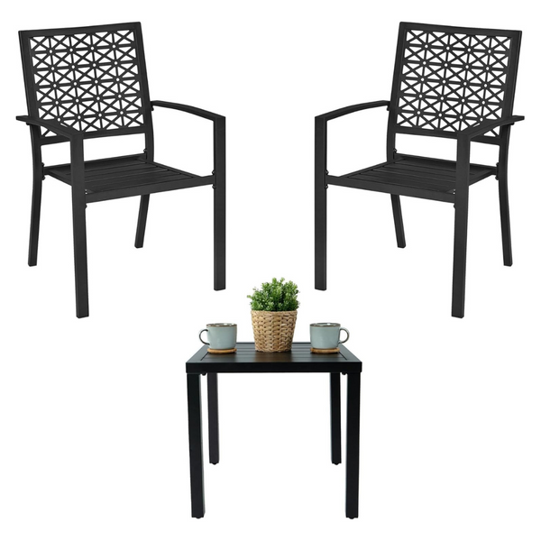 3-Piece Idealhouse Patio Bistro Set With Coffee Table