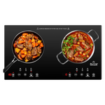 1800W Portable Sensor Touch Induction Built-In Countertop 2 Burner