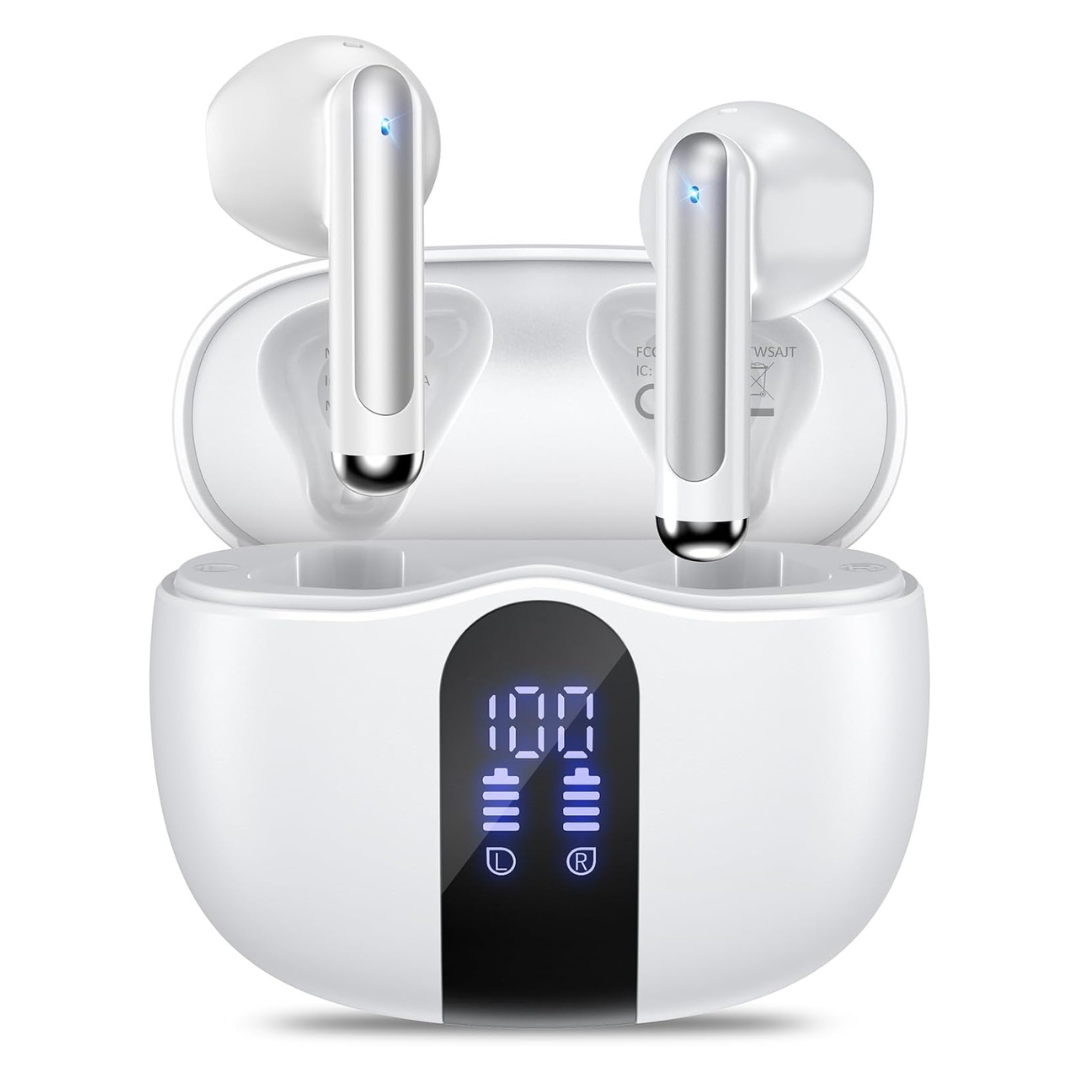 IPX7 Waterproof Bluetooth 5.4 Stereo Deep Bass Ear Buds