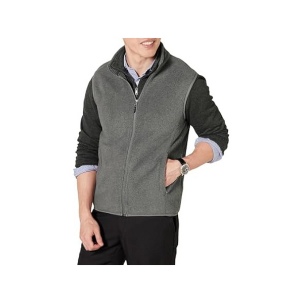 Amazon Essentials Men's Full-Zip Polar Fleece Vest