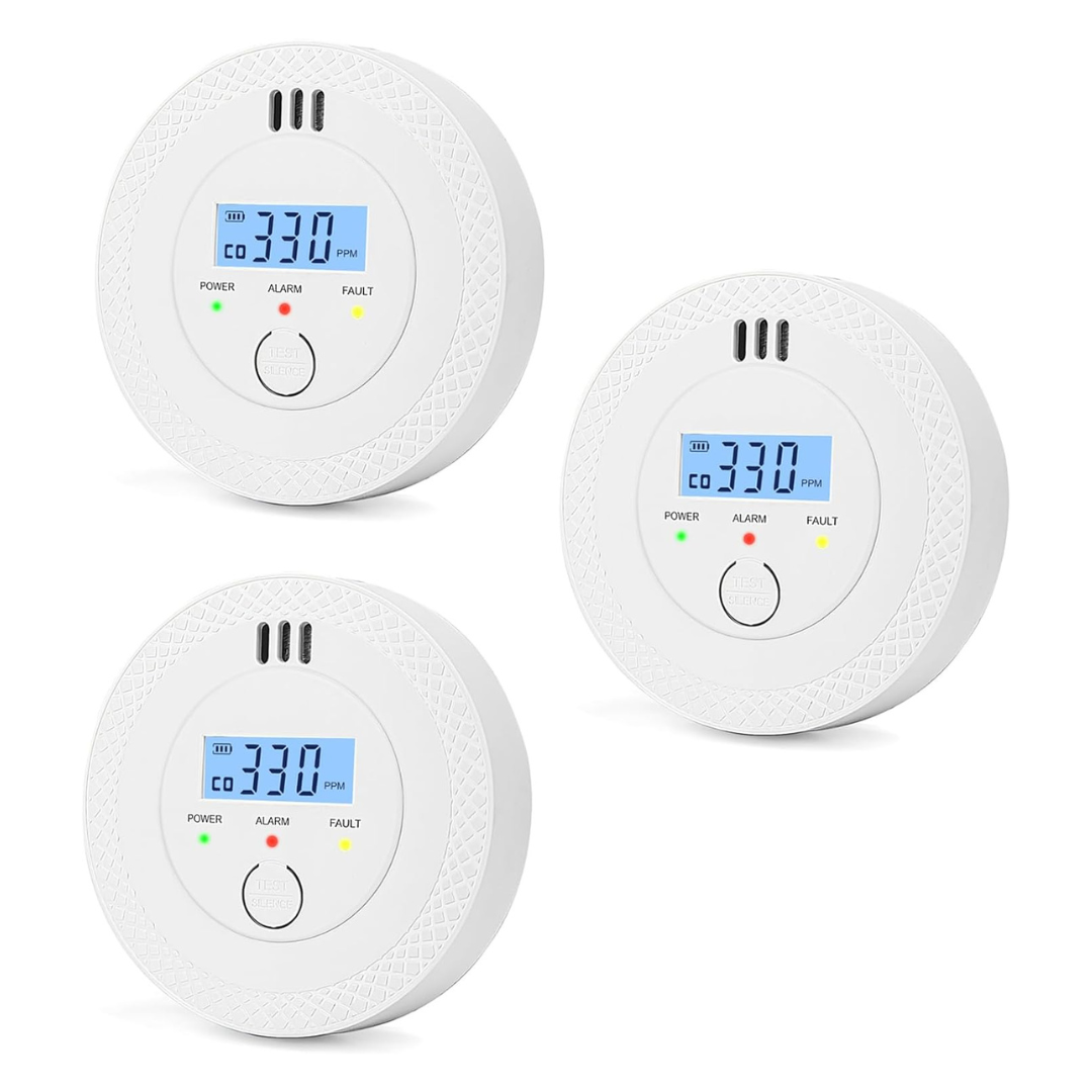 3-Pack Carbon Monoxide Detector