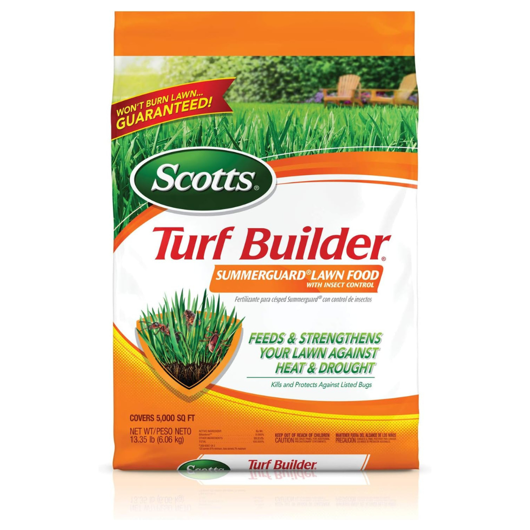Scotts 13.35 lbs. Turf Builder SummerGuard Lawn Food With Insect Control