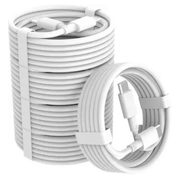 5-Pack 3ft 65W USB-C Charging Cable