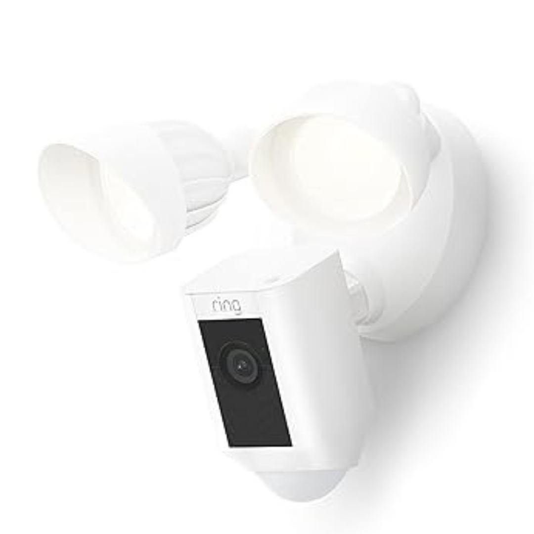Ring Floodlight Cam Plus Wired 1080p HD Security Camera (Newest Model)