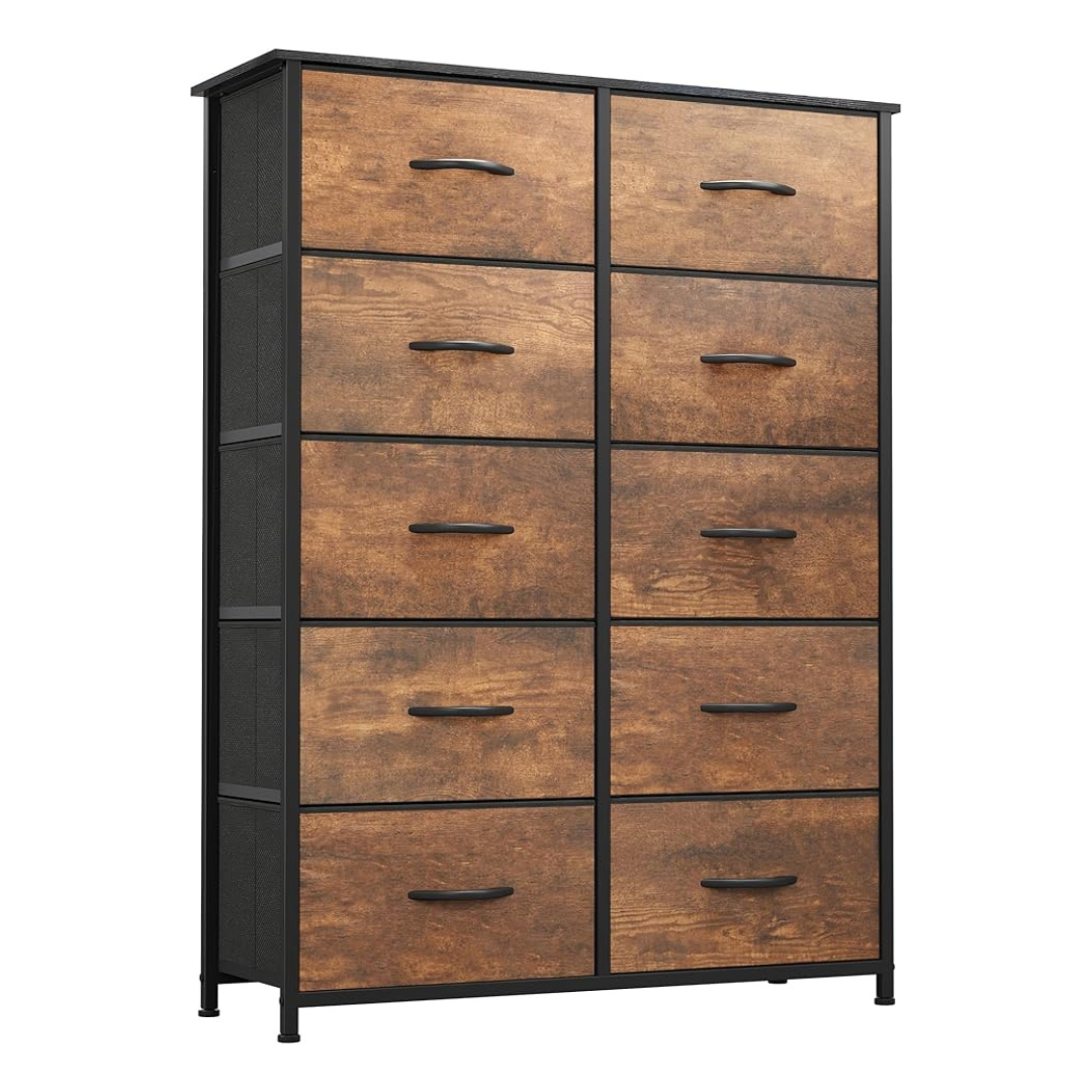 Yitahome 10-Drawer Fabric Dresser Storage Tower