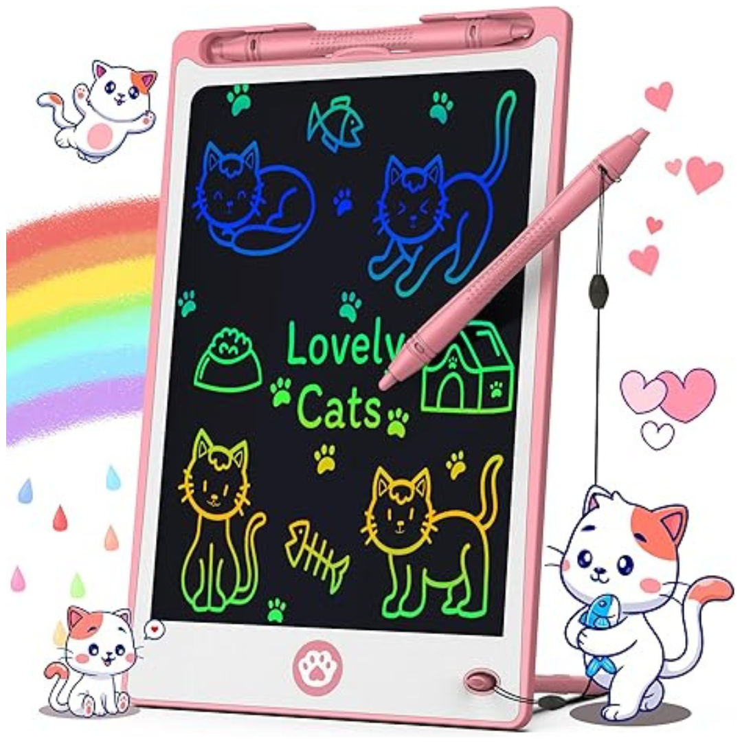 8.8" Hockvill Kids Magnetic Doodle Board LCD Writing Tablet (Pink)