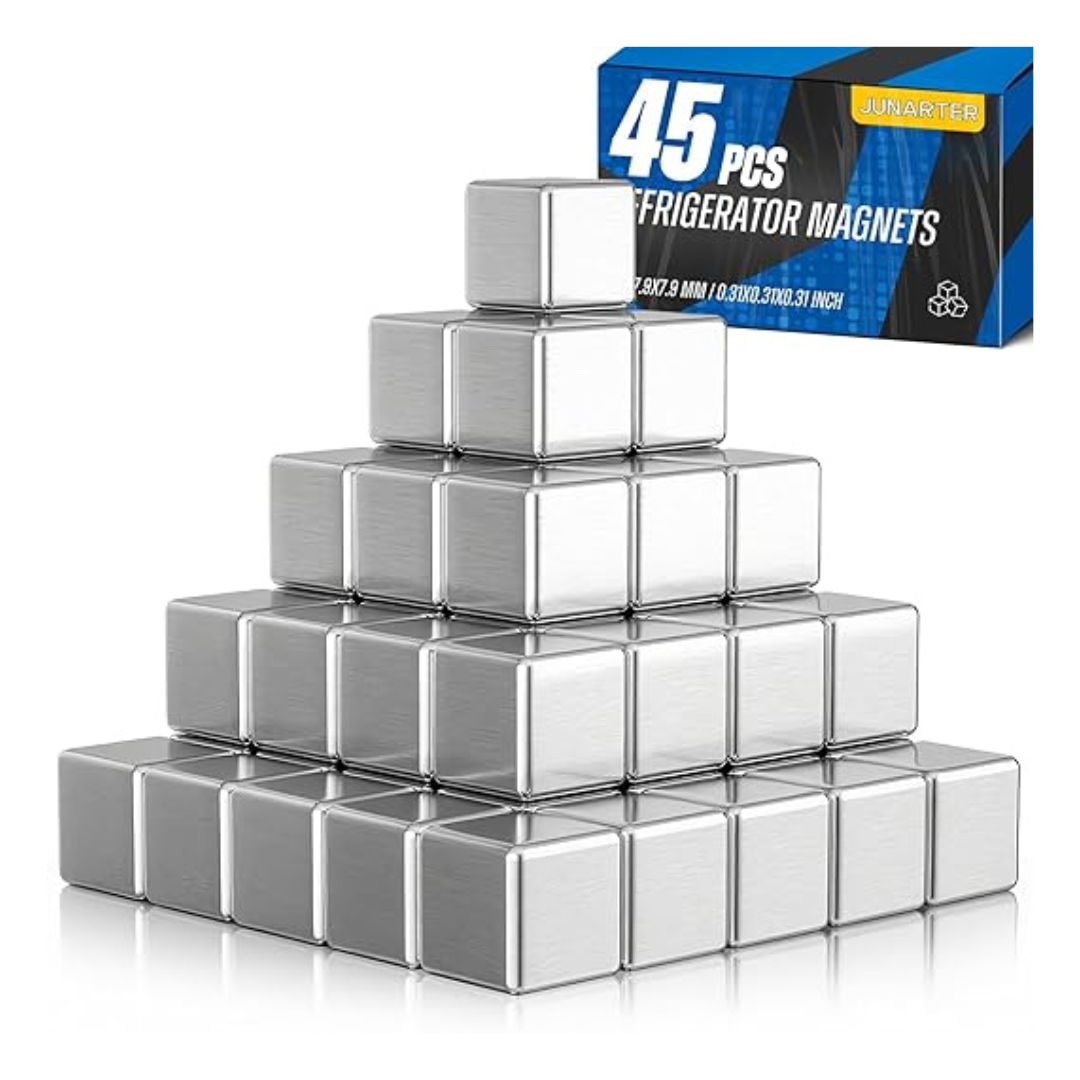 45-Pack Junarter Strong Heavy Duty Rare Earth Neodymium Magnets