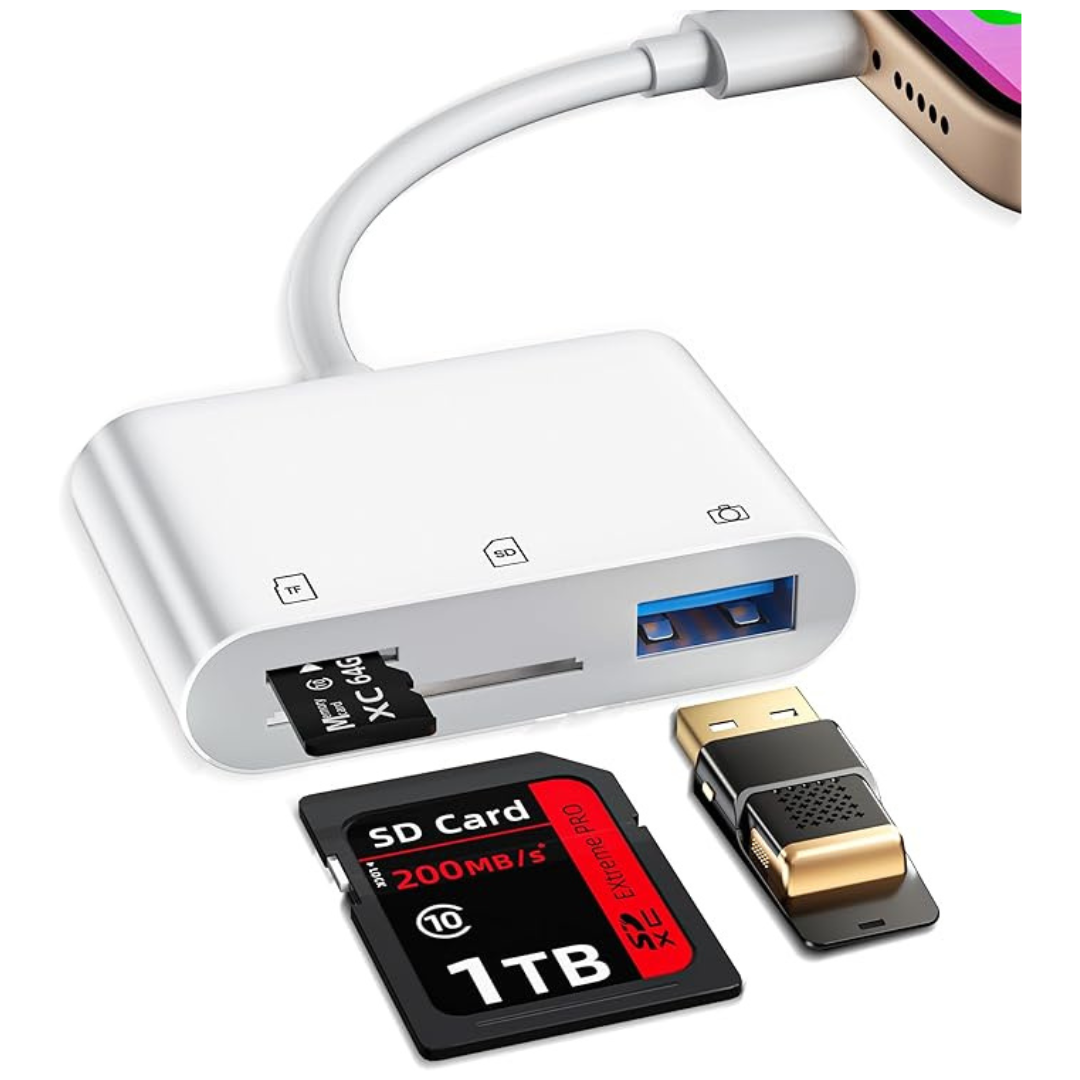 Lightning To SD/TF Card Camera Reader for iPhone