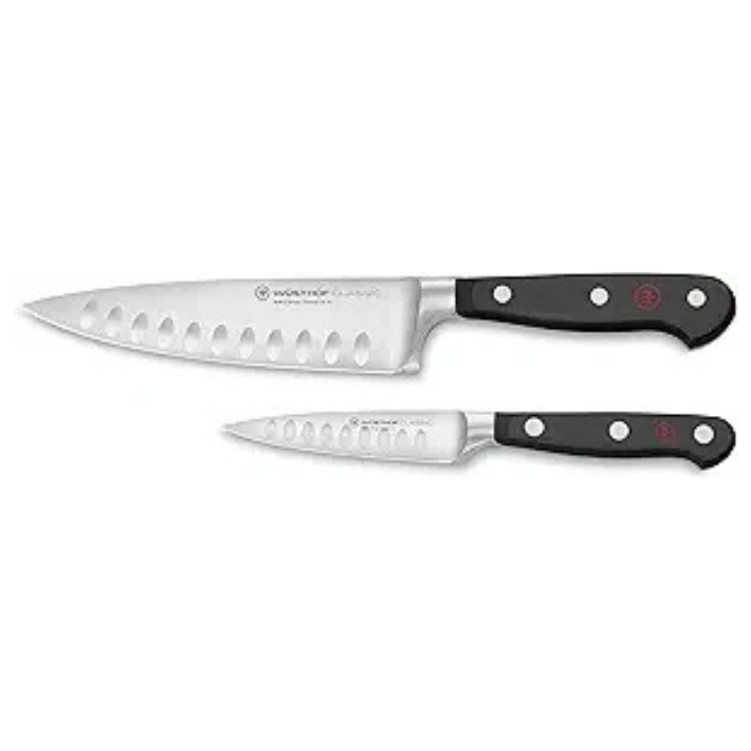 2-Piece Wusthof Classic Hollow Edge Chef's Knife Set