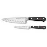 2-Piece Wusthof Classic Hollow Edge Chef's Knife Set