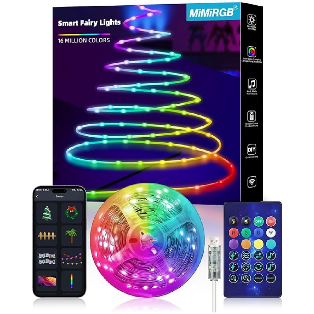 33ft 100 LED USB Fairy Lights with APP Control (Multicolor)