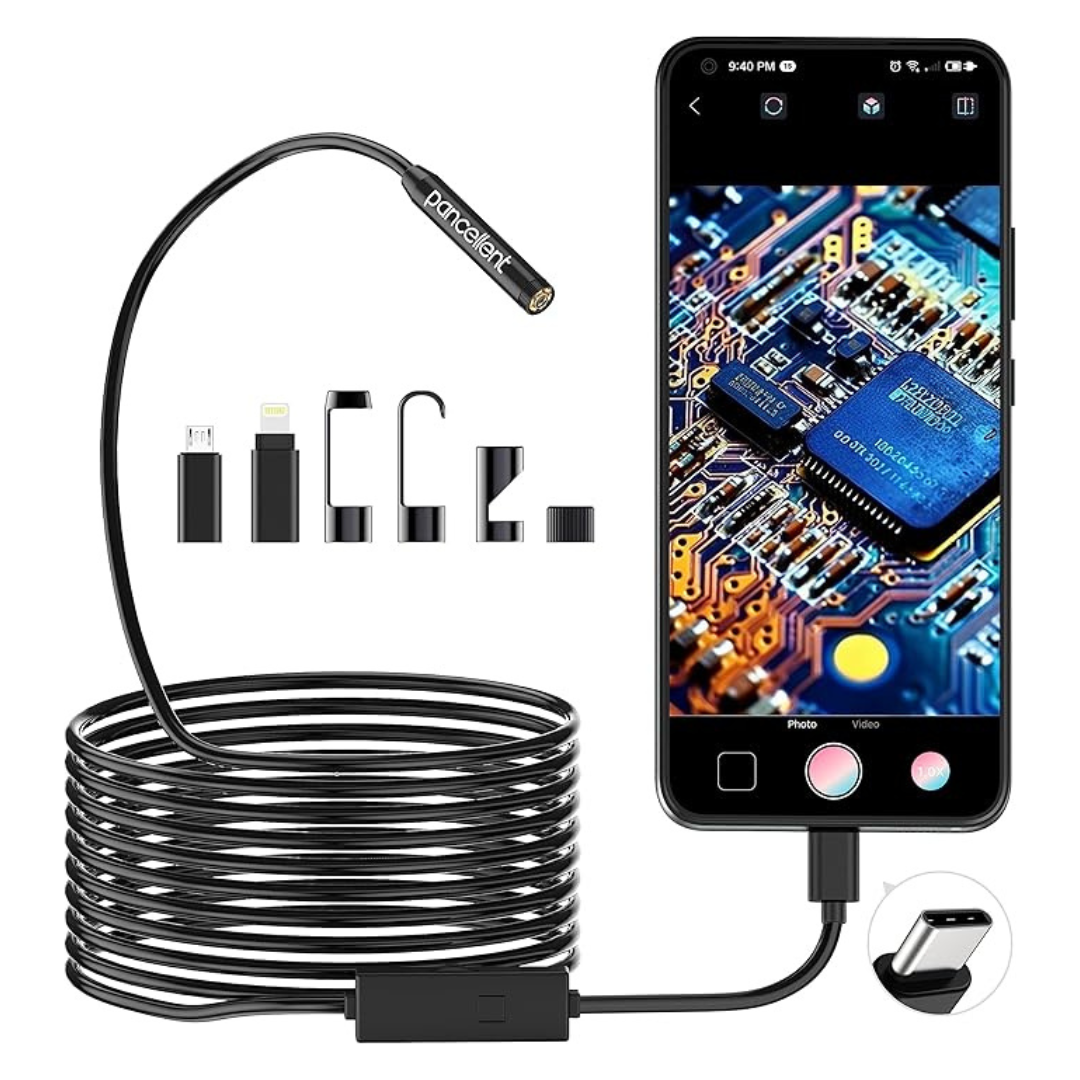 1920p Snake Inspection Borescope With 8 LED Lights