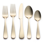 Kitchinox Alton Bay Gold Satin 20-Piece Flatware Set