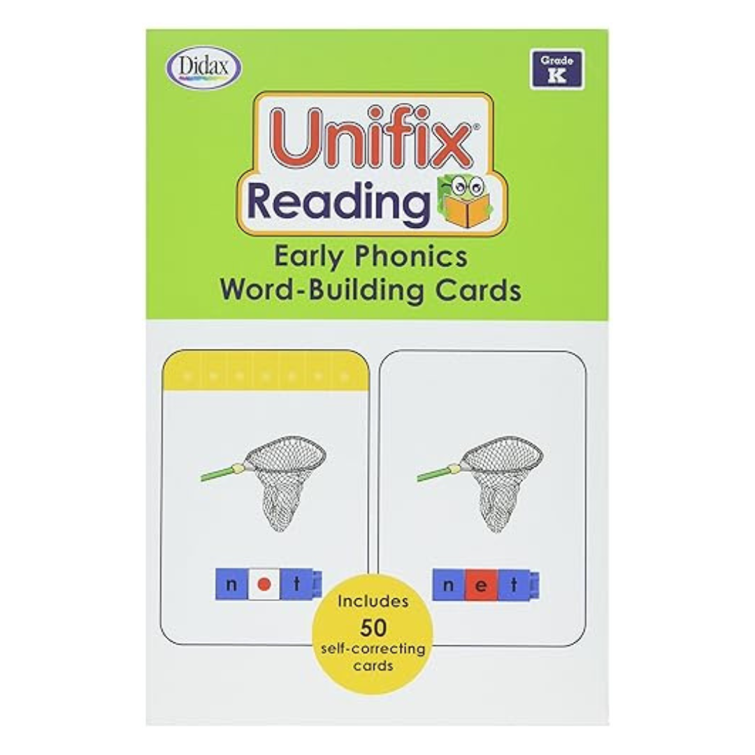 Didax Unifix Reading: Early Phonics Word-Building Cards