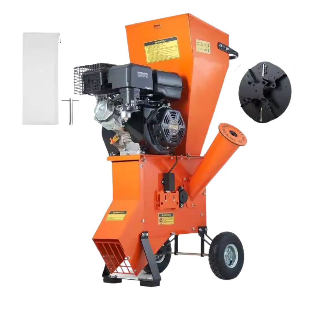 SucceBuy 12HP Gas Powered Wood Chipper Shredder Mulcher