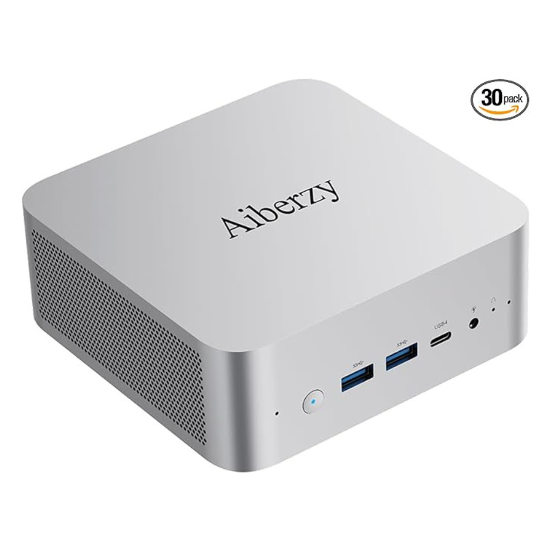 Aiberzy XG1-370 AI Mini Gaming Desktop (Ryzen AI 9 HX370 / 32GB RAM / 1TB SSD / 2GB 890M)