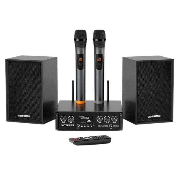 Victress 2.1 Channel Stereo Receivers Wireless Microphone System