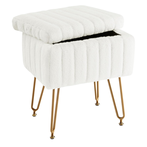 Sweetcrispy Vanity Stool Chair With Storage