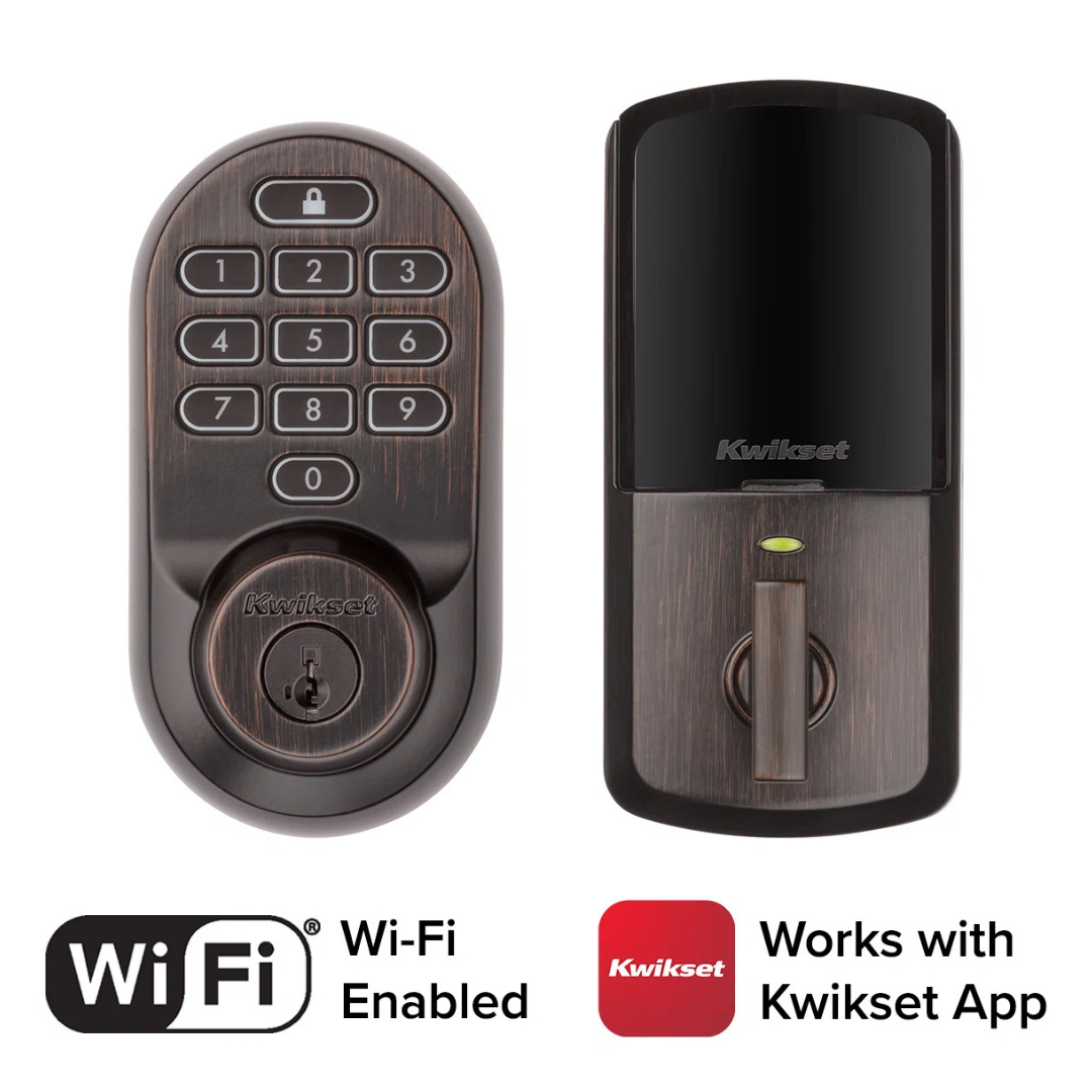 Kwikset Halo Wi-Fi Smart Deadbolt With App/Keypad/Key Access