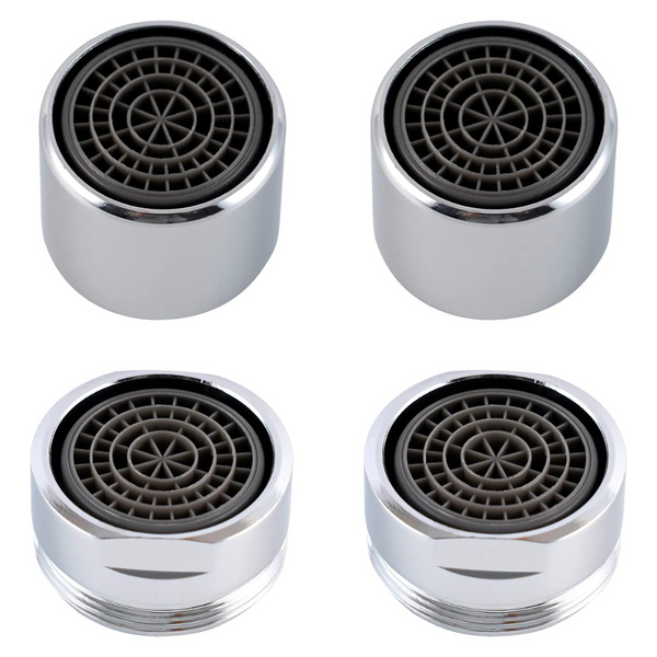 4-Pack Hibbent Solid Brass Kitchen Sink Faucet Aerator