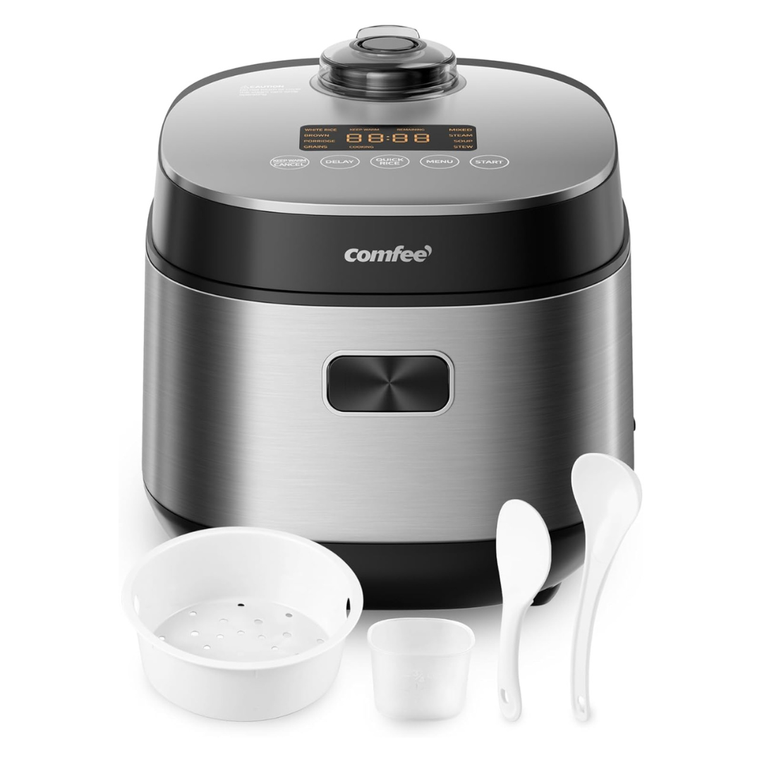 COMFEE' 9-in-1 Corded Electric Multi Compact Rice Cooker
