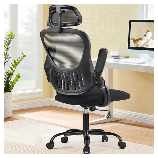 Ergonomic High-Back Office Chair W/ Adjustable Headrests
