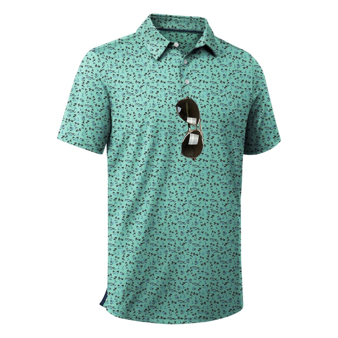 Men's Short Sleeve Moisture Wicking Performance Golf Shirts