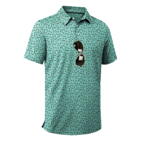 Men's Short Sleeve Moisture Wicking Performance Golf Shirts