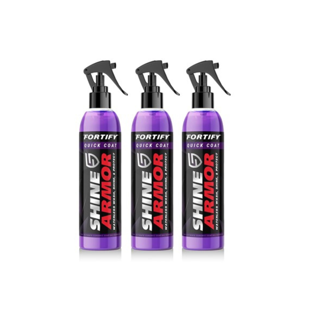 3-Pack 8 Oz Shine Armor Ceramic Coating Car Wax + 6 Towels
