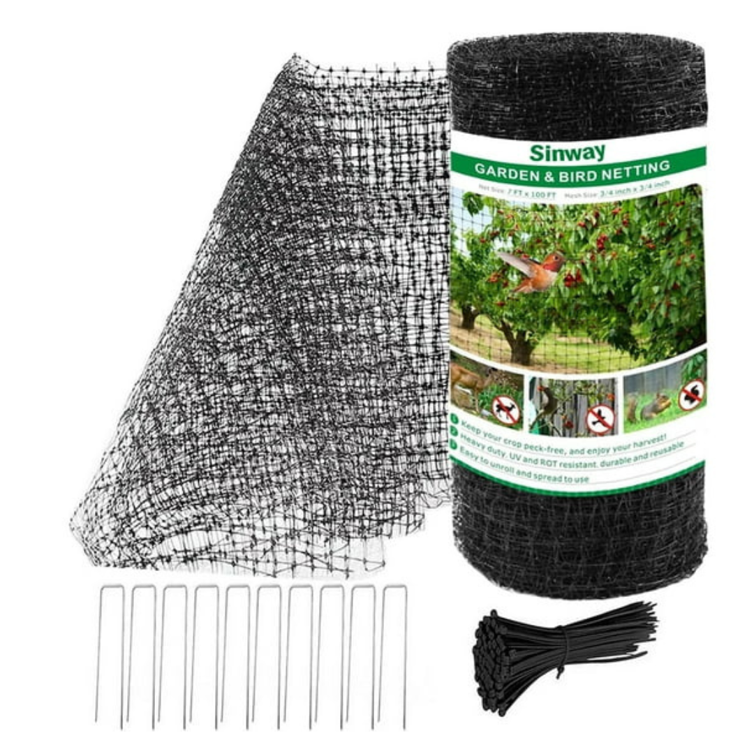 Sinway 7 x 100 Feet Reusable Wire Garden Netting