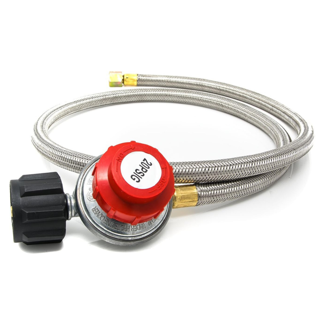 Gas One 2113 0-20PSI 4 ft Propane Regulator With Hose