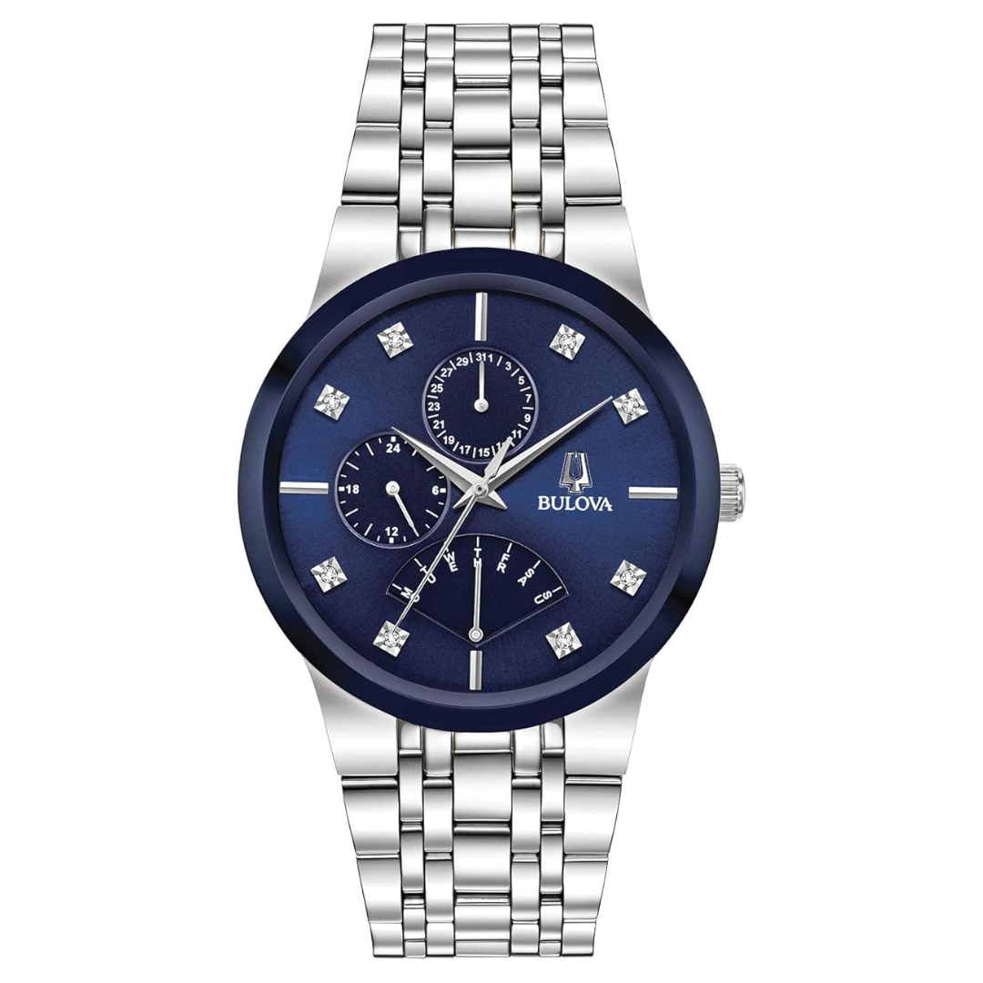 Bulova Men's Modern Stainless Steel Multi-Function Quartz Watch