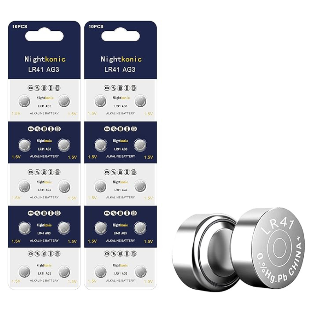 20-Pack Nightkonic LR41 Button Cell Batteries